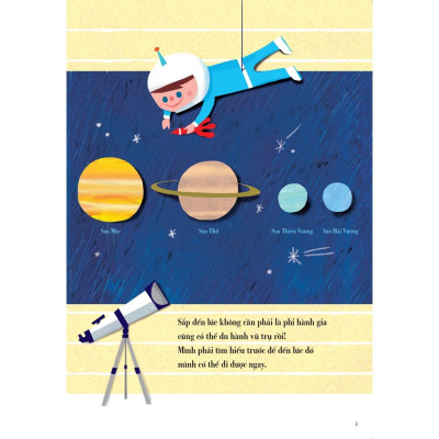Sách Ehon Nhật Bản - Cuốn sách tranh về Du hành vũ trụ - Ehomebooks