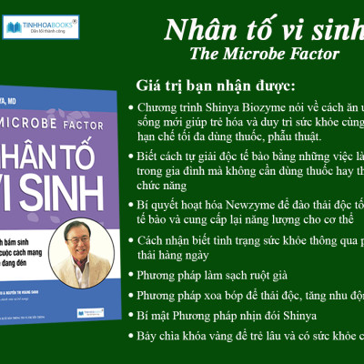 Combo sách: Nhân Tố Vi Sinh + Enzyme Chống Lão Hoá + Ăn lành sống mạnh Trái đất thêm xanh - Sức mạnh của chế độ ăn thuần thực vật