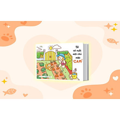 Sách Tô Màu - Tớ Có Nuôi Một Chú Mèo Cam