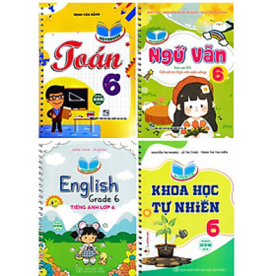 Combo Bộ 4 Cuốn Notebook: Toán - Văn - Anh - Khoa Học Tự Nhiên Lớp Lớp 6 (Bám Sát SGK Kết Nối) - HA