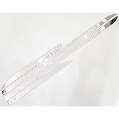 Bộ ốp sườn, nẹp sườn dành cho xe Ford Everest 2016-2019 nhựa ABS mạ Crom cao cấp