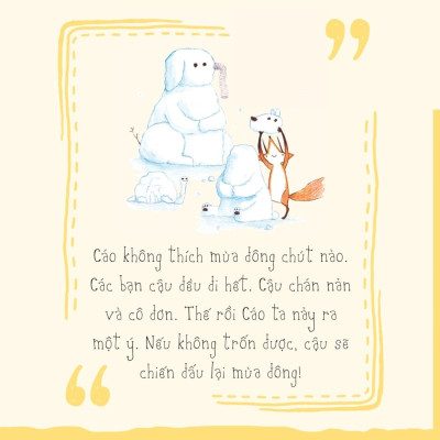 Sách Thiếu Nhi Song Ngữ | Cáo Chống Lại Mùa Đông - Fox versus Winter | Sách Song Ngữ Cho Bé | San Hô Books.