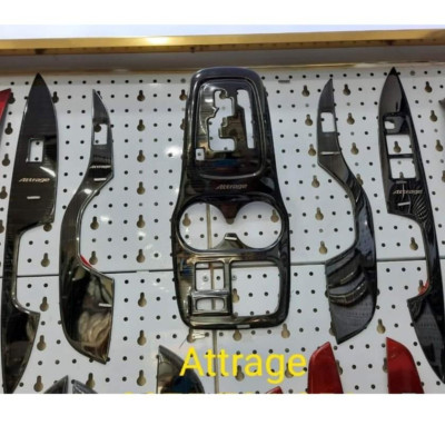 Ốp Nội Thất Dành Cho Xe Mitsu Attrage 2016 2017 2018 2019 2020 2021 Mẫu Titan - Bộ 5 Chi tiết