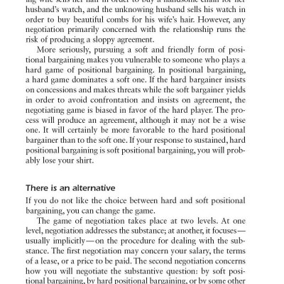Getting to Yes: Negotiating an agreement without giving in