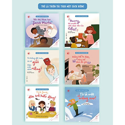 Combo 6Q sách kiến thức cho bé Tớ Là Thiên Tài Theo Một Cách Riêng