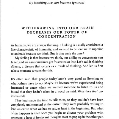 The Practice Of Not Thinking: A Guide To Mindful Living