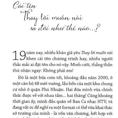 Thay Lời Muốn Nói - Thanh Xuân Tôi