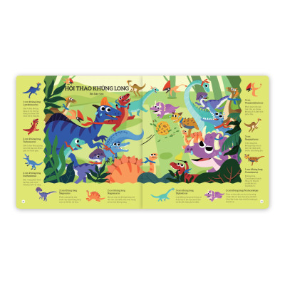 Sách cho bé - Thế Giới Khủng Long - Tìm Kiếm Thông Minh Phát Triển Khả Năng Tập Trung - Dành cho trẻ từ 2-6 tuổi