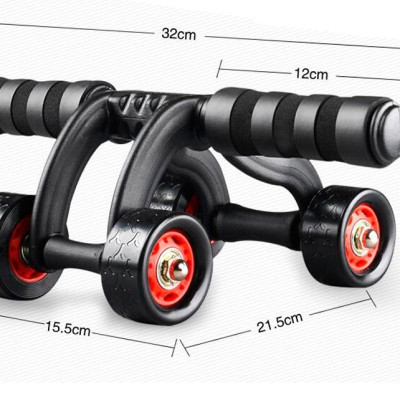 Con Lăn Tập Bụng 4 Bánh + Đệm Lót