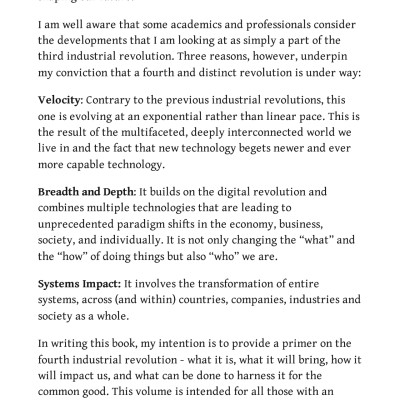 The Fourth Industrial Revolution