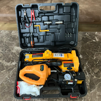 Bộ nâng kích gầm điện, kiêm máy bơm lốp và máy siết ốc ô tô đa năng 3 trong 1 ROGTZ TY-EJ06 Tải Trọng: 2000Kg (2 Tấn) - HÀNG NHẬP KHẨU