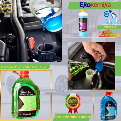 Nước rửa kính - Dung dịch đổ kính Ô tô  Xglass Rain loại 3,2 lít - Ekokemika