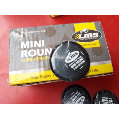 Hộp miếng vá lốp LMS vá săm ô tô, xe máy Mini Round - Hàng chính hãng