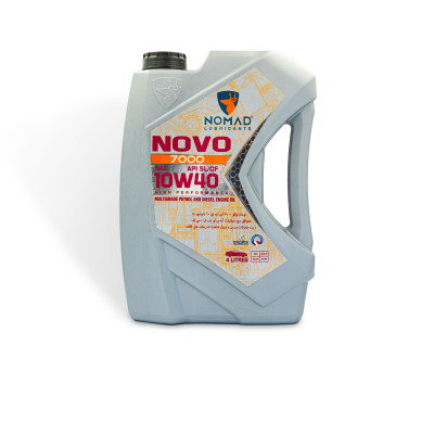 Nhớt Ô Tô Máy Xăng NOMAD NOVO 7000 SAE 10W40, API SL/CF, ACEA A3/B4 Can 4L Nhập Khẩu Chính Hãng-Dầu Nhớt Xe Ô Tô