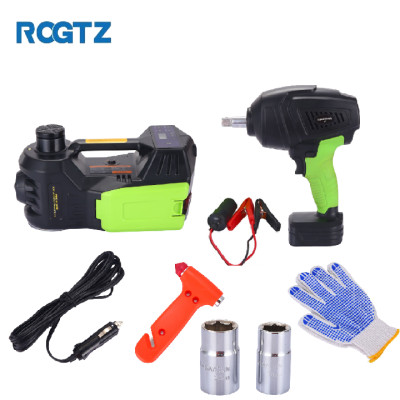 Bộ nâng kích gầm điện - Con đội điện kiêm máy bơm lốp và máy siết ốc ô tô đa năng ROGTZ TY-004 - Tải Trọng: 5000Kg ( 5 Tấn) - HÀNG NHẬP KHẦU