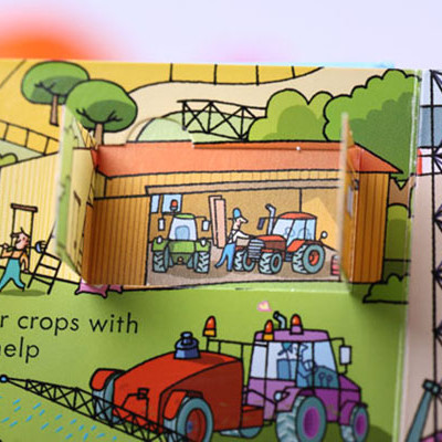 Sách tương tác tiếng Anh - Usborne Look inside things that go