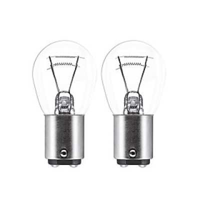 Combo 2 Bóng Đèn Sau 2 Tim OSRAM Original P21/5W 24V 21/5W (Chân Cao Thấp)