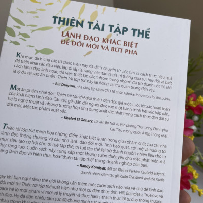 THIÊN TÀI TẬP THỂ - Lãnh đạo khác biệt để đổi mới và bứt phá - Linda A. Hill, Greg Brandeau , Emily Truelove , Kent Lineback –- First News 
