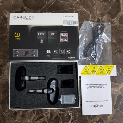 Bộ cảm biến áp suất lốp van trong, gắn nút chờ sẵn trên các xe ô tô. Thương hiệu cao cấp Careud 