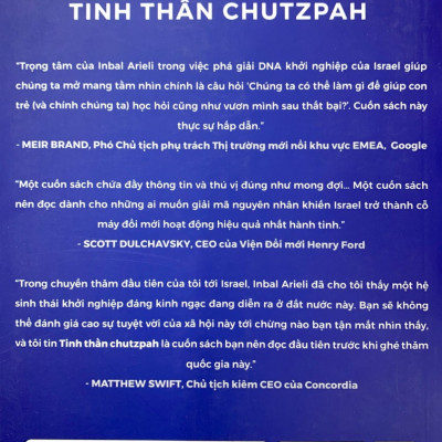 Tinh Thần Chutzpah - Tại Sao Israel Được Xem Là Trung Tâm Của Sự Đổi Mới Và Hoạt Động Khởi Nghiệp? - TV
