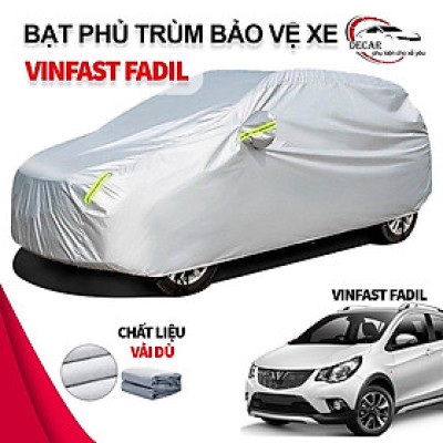 [VINFAST FADIL] Bạt phủ xe ô tô vinfast fadil chất liệu vải dù oxford cao cấp, áo trùm xe ô tô 5 chỗ fadil , bạc phủ 