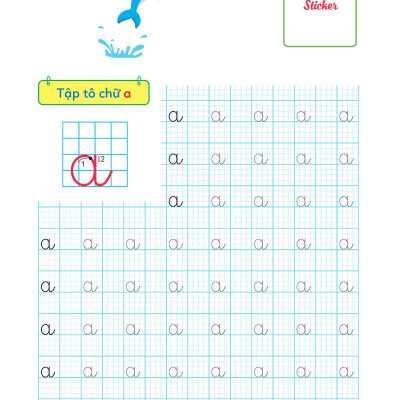 Cùng Khủng Long Học Nét Cơ Bản Quyển 3 (Chữ Cái Đầu Tiên) Bé Trai