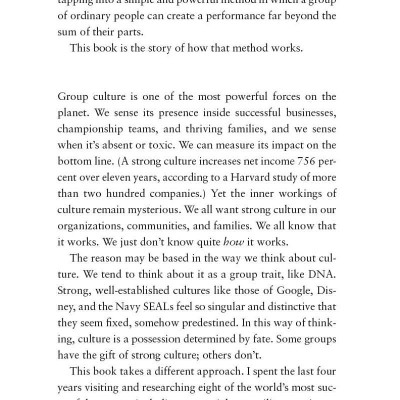 The Culture Code: The Secrets of Highly Successful Groups