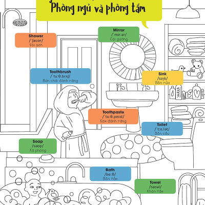 Hello English! - Xin Chào Tiếng Anh! - Tô Màu Cùng Tiếng Anh