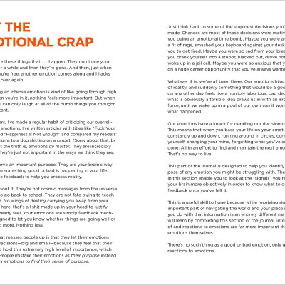 The Subtle Art Of Not Giving A F*ck Journal