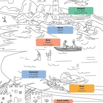 Hello English! - Xin Chào Tiếng Anh! - Tô Màu Cùng Tiếng Anh