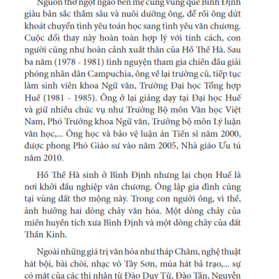 Thơ Hồ Thế Hà & Giấc Mơ Cỏ Hát - Chuyên Luận