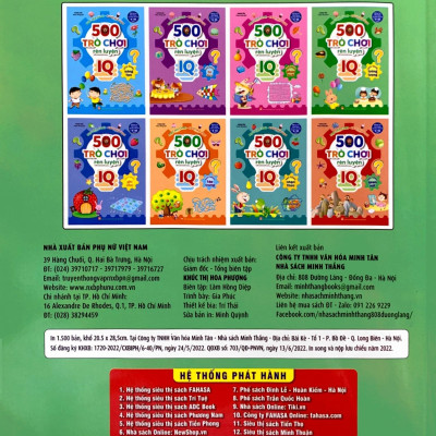 500 Trò Chơi Rèn Luyện IQ (4-10 tuổi) - Khả Năng Tưởng Tượng (Sách Bản Quyền)