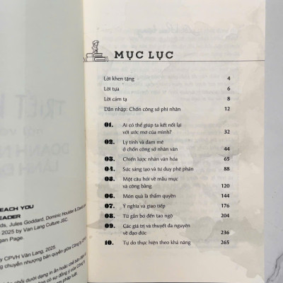 Sách - Triết Học Nói Với Doanh Nhân Lãnh Đạo (VLA)