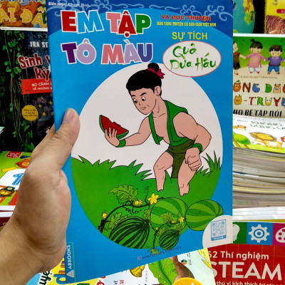 Em Tập Tô Màu Và Đọc Truyện Kho Tàng Truyện Cổ Dân Gian Việt Nam - Sự Tích Quả Dưa Hấu