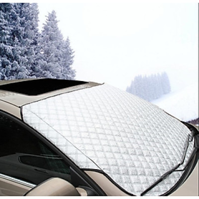 Bạt Chống Nắng Kính Trước Xe Ô Tô Loại Lớn, Có Bọc Gương Chiếu Hậu - Chống Tia UV, Tia Cực Tím