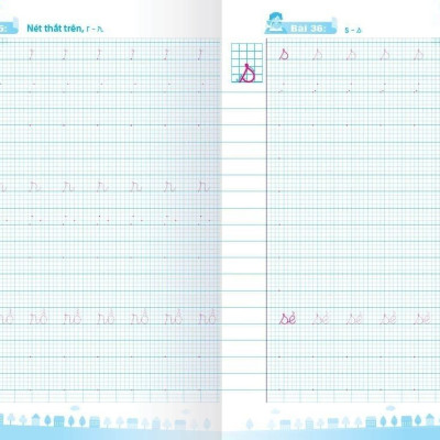 Sách combo - VỞ THỰC HÀNH TẬP TÔ - TẬP VIẾT TRỌN BỘ - tích hợp Video Hướng dẫn