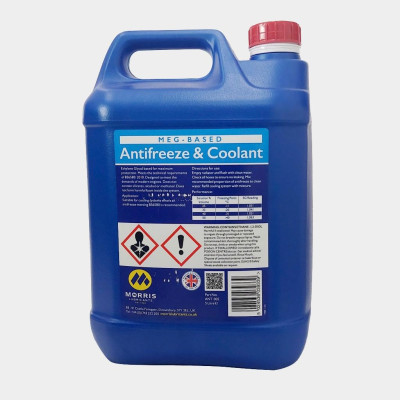 Nước Làm Mát Xanh Cao Cấp Cho Động Cơ Xăng - Morris Lubricants MEG Antifreeze & Coolant / Can 5L