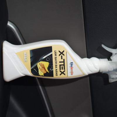 DUNG DỊCH LÀM SẠCH NỘI THẤT XE HƠI ĐA NĂNG X-TEX 600ML TRUNG TÍNH AN TOÀN CHO XE THƯƠNG HIỆU EKOKEMIKA