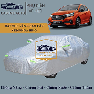 [HONDA BRIO] Bạt phủ xe ô tô tráng nhôm cao cấp dành cho xe HONDA BRIO, 3 lớp chống nóng, chống thấm, chống bụi - Hàng Chính Hãng