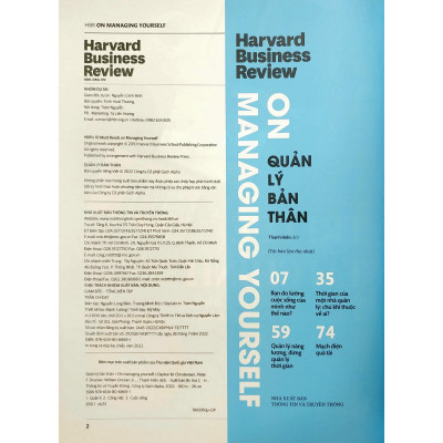HBR ON - Quản lý bản thân (Tái bản 2022)
