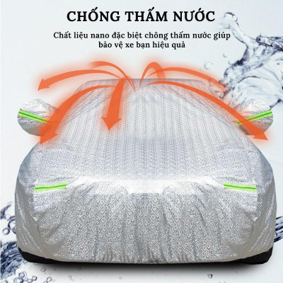 Bạt Phủ Xe Ô Tô Chevrolet Spark, Colorado, Trailblazer, Aveo, Cruze, Orlando, Captiva Bạt phủ Tráng nhôm 3 lớp