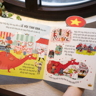 Sách - Sách kể chuyện tương tác tình huống – Truyện kể về Rồng con - Đinh Tị Books