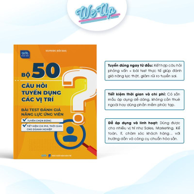 Combo 2 sách: Bộ 50 câu hỏi tuyển dụng & bài test và Bảng biểu mẫu tính lương thưởng bằng GoogleSheet