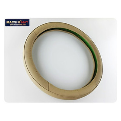 Bọc vô lăng cao cấp chất liệu da thật 100%, khâu tay thủ công size M phù hợp các loại xe nhãn hiệu Macsim mã 8912