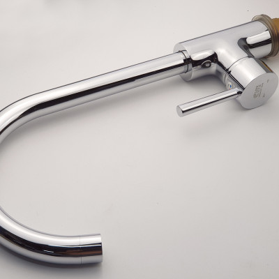 Vòi rửa  chén nóng lạnh Đồng mạ Chrome Eurolife EL-KM01 (Trắng bạc)