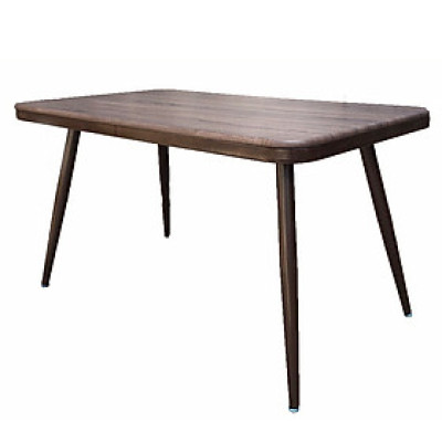 Bàn ăn 1m4 màu nâu sang trọng hiện đại dễ vệ sinh TN1216-14W rất vững và chắc chắn