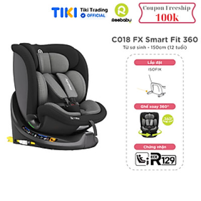 Ghế ngồi ô tô trẻ em Reebaby C018 FX Smart Fit 360 - cho bé từ 40-150 cm (sơ sinh - 12 tuổi)