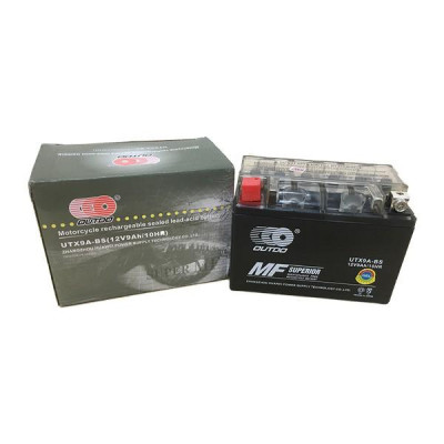 Bình Ắc Quy Khô OUTDO UTX9A-BS (12V - 9AH) Spacy, Attila Victoria, Elizabeth, Majesty, Vespa Lx 150cc