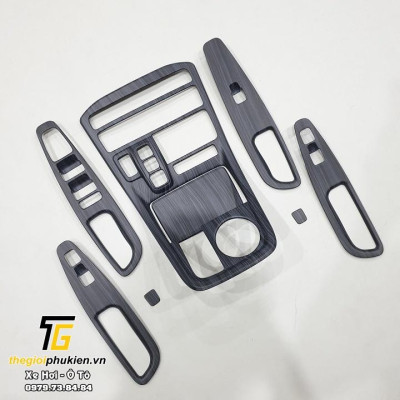 Ốp chống xước nội thất vân đá Hyundai Santafe 2021 Cao cấp