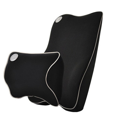 Bộ gối tựa đầu và  tựa lưng ô tô, xe hơi chất liệu cao su non cao cấp, siêu đàn hồi- chống đau mỏi lưng